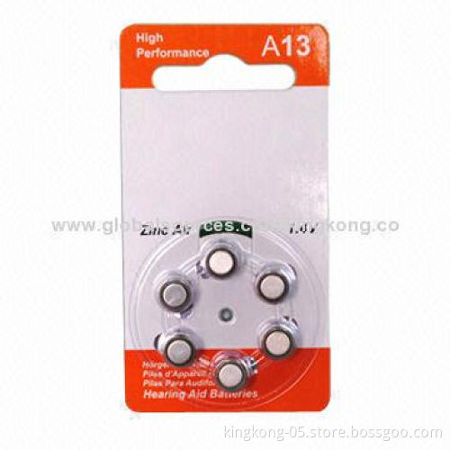 280mAh coin battery for hearing aid